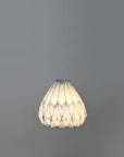 unique shibori pendant light dyed with natural indigo