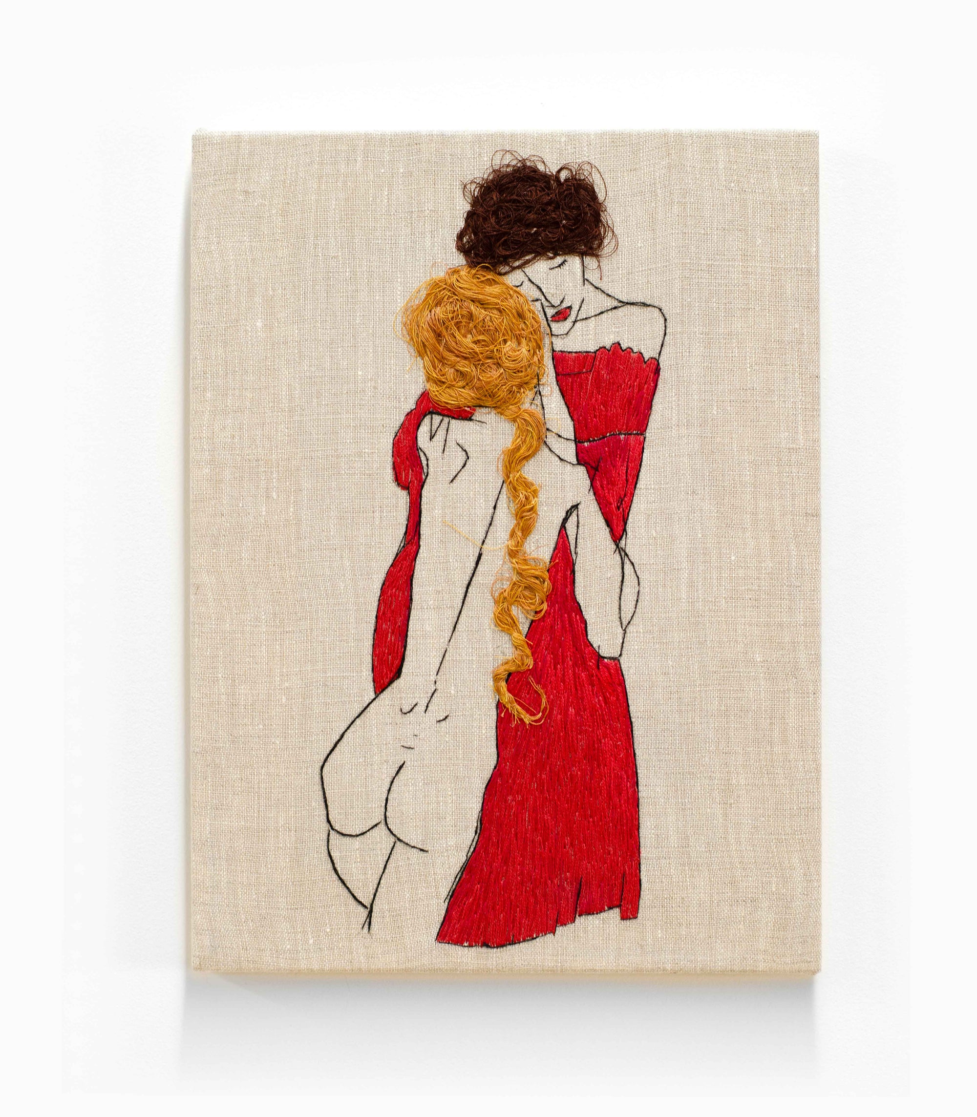 Egon Schiele Embroidery Art