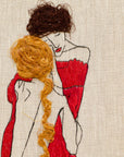 Egon Schiele Embroidery Art