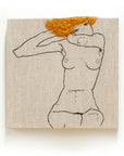 Egon Schiele Embroidery Art