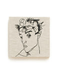 Egon Schiele Embroidery Art