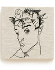 Egon Schiele Embroidery Art