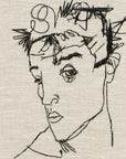 Egon Schiele Embroidery Art