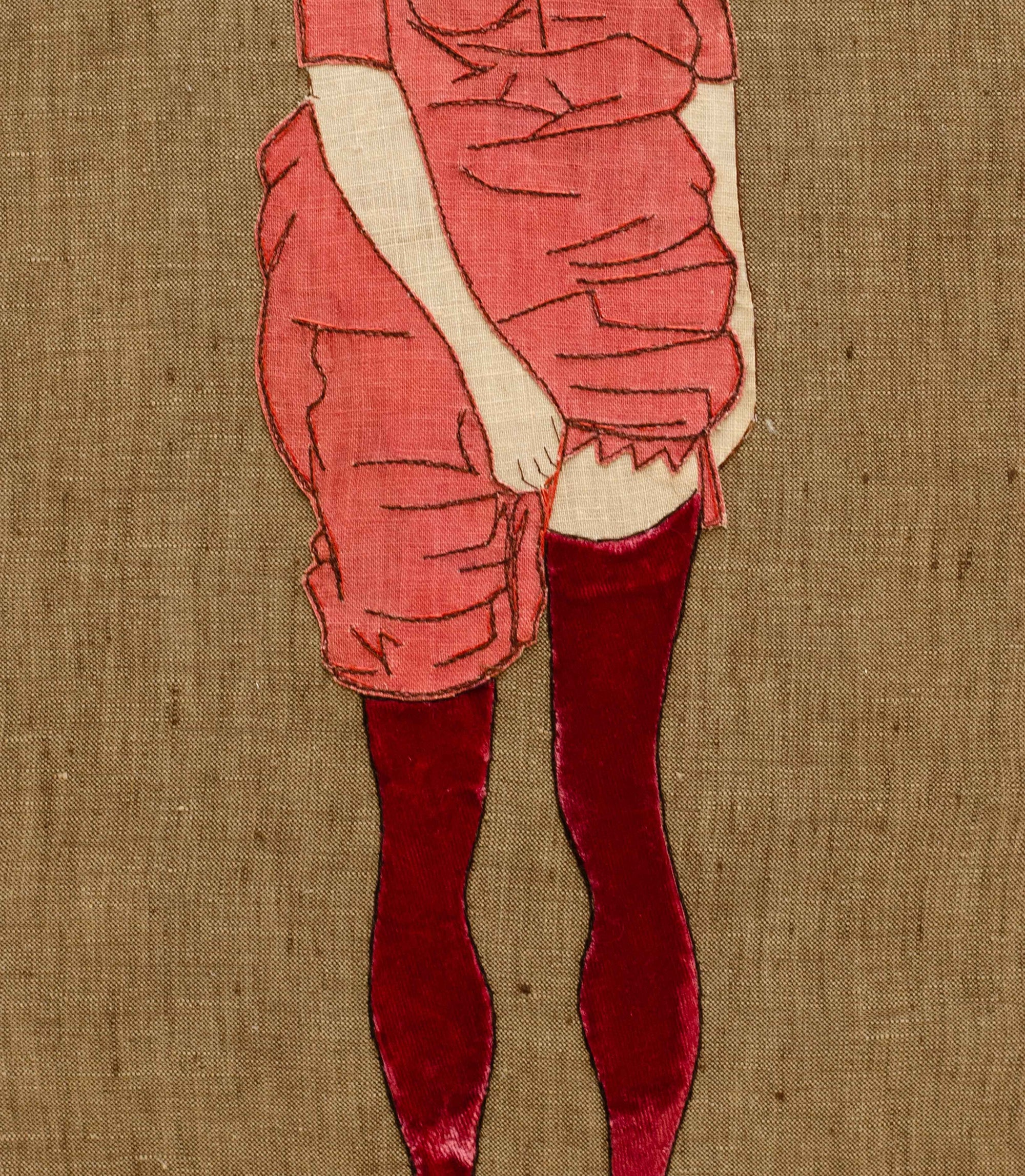 Egon Schiele Embroidery Art
