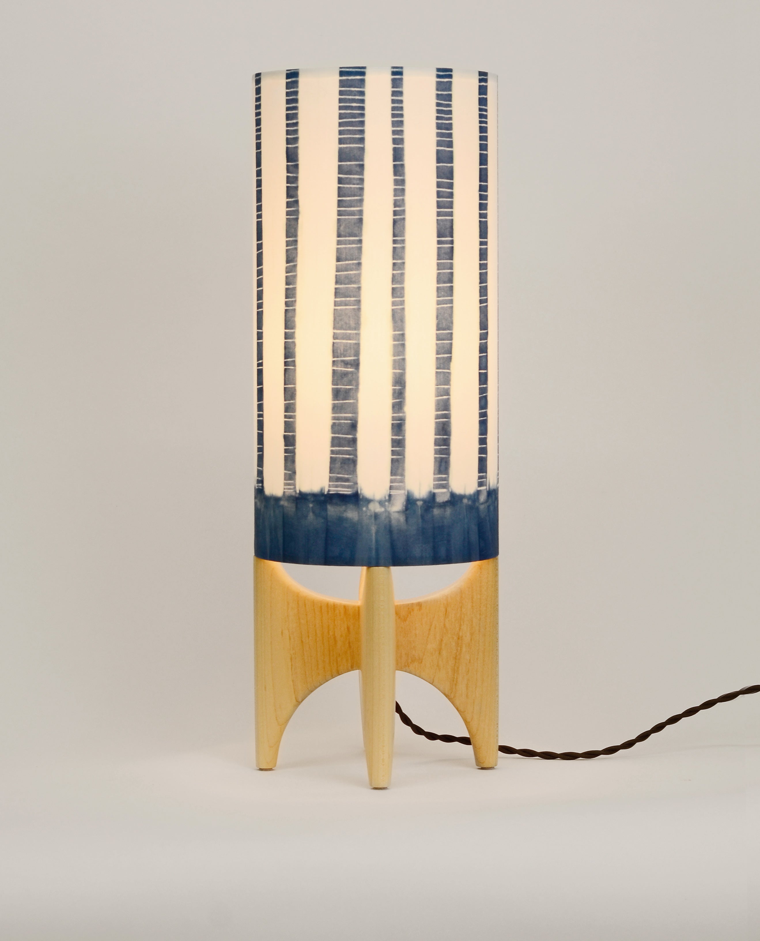 Tall Shibori Table Lamp