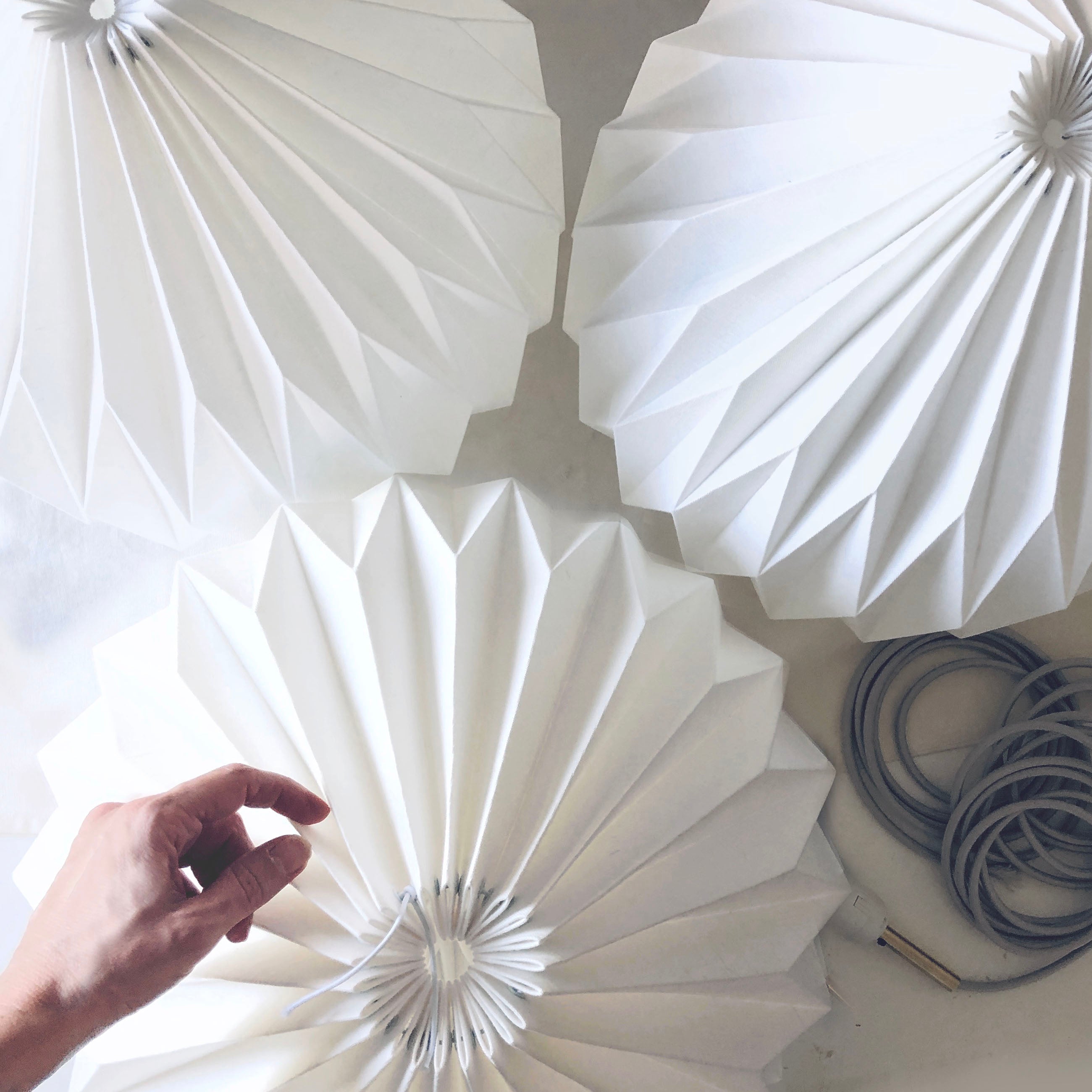 Modern Handmade lampshade for unique ambient lighting interior decoration made in usa