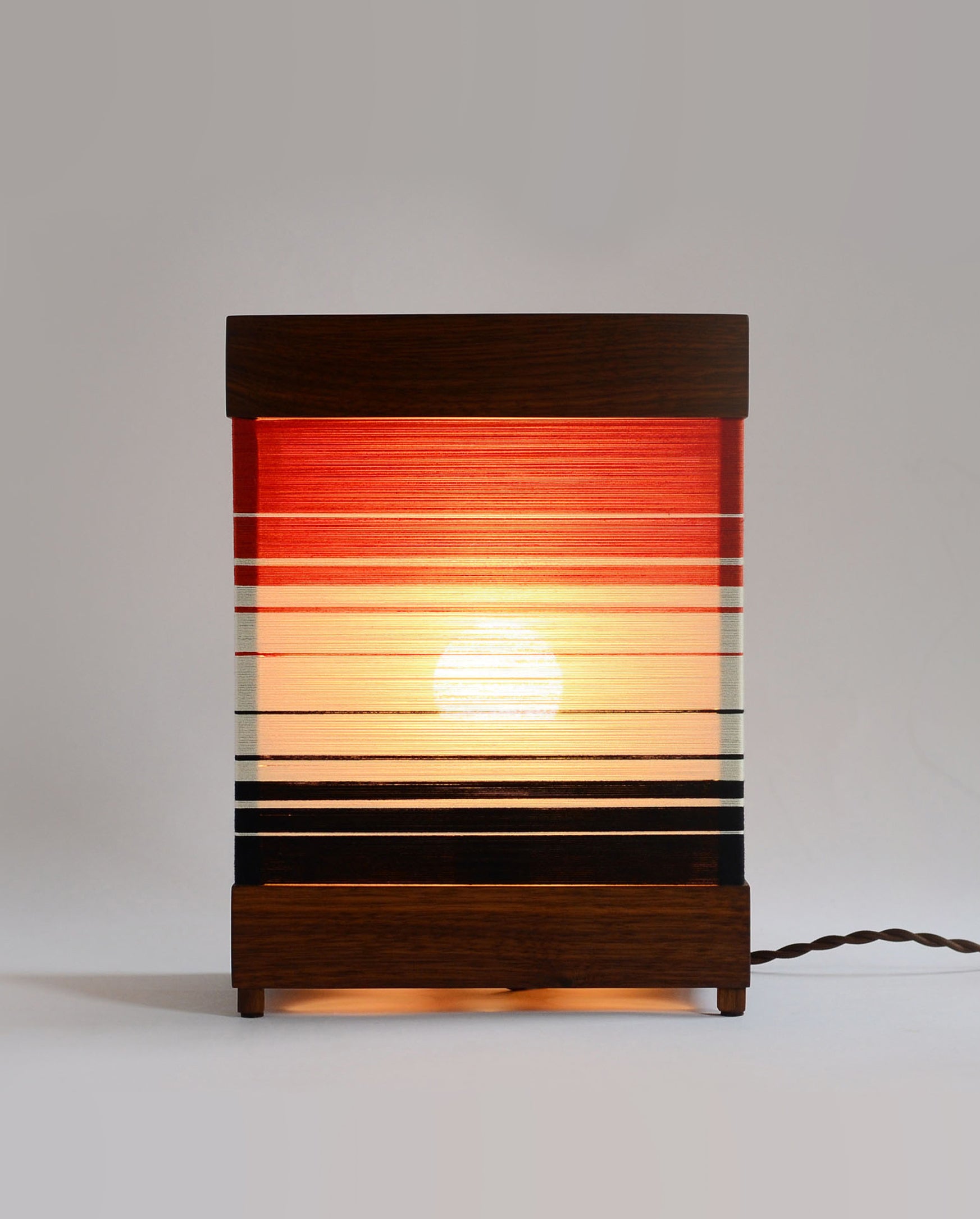 Japandi style hanscrafted table lamp