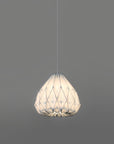 unique shibori pendant lamp for ambient lighting